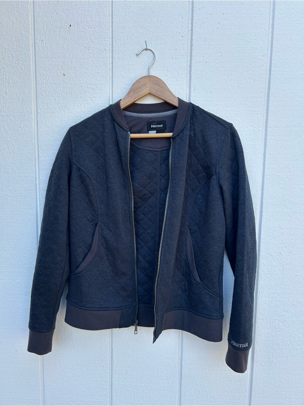 Marmot Women's Quilted Bomber Jacket - Dark Blue
